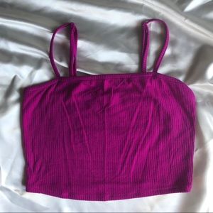 Pink Fuchsia Crop Top